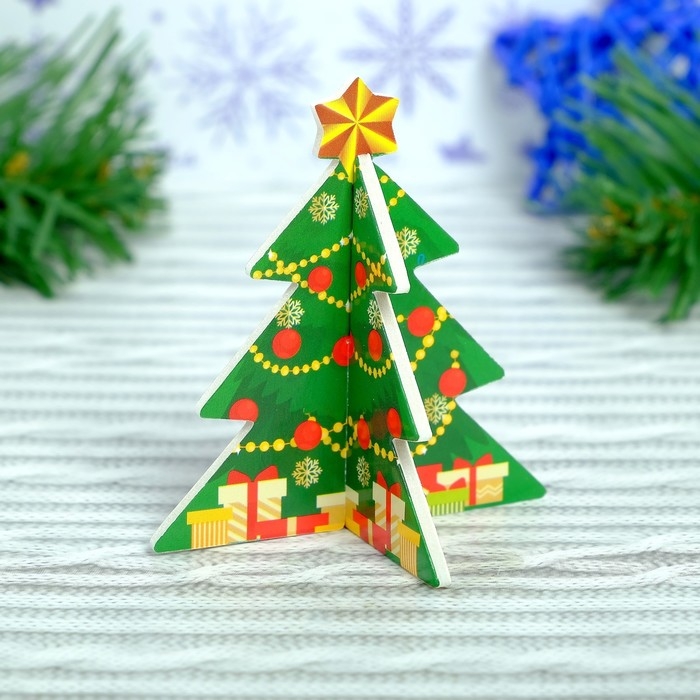 3D Конструктор фигурки &laquo;Сани Деда Мороза&raquo;