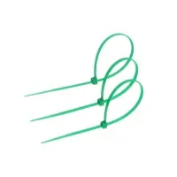 Хомут нейлоновый для стяжки, ТУНДРА, 3.6&times;200 мм, зеленый, 25 шт.