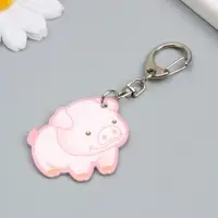 Брелок акрил "Хрюшка" 3,7х4 см