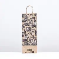 Пакет бумажный, крафт 80 г/м&sup2; 39&times;15&times;8 см &laquo;Фуршет&raquo;