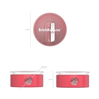 Точилка 1 отверстие ErichKrause Universe, с контейнером, отверстие диаметром 8 мм, микс Точилка 1 отверстие ErichKrause Universe, с контейнером, отверстие диаметром 8 мм, микс