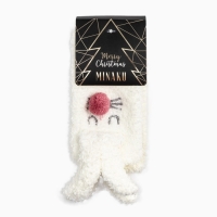 Носки женские махровые MINAKU с ушками, цвет белый, размер 36-39 (23-25 см) Носки женские махровые MINAKU с ушками, цвет белый, размер 36-39 (23-25 см)
