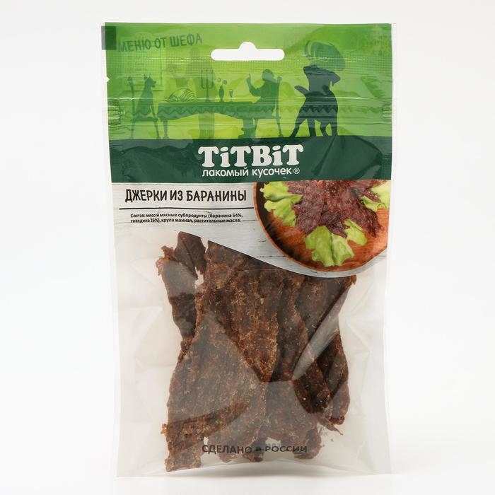 Джерки из баранины TitBit Джерки из баранины TitBit "Меню от шефа" для собак, 70 г