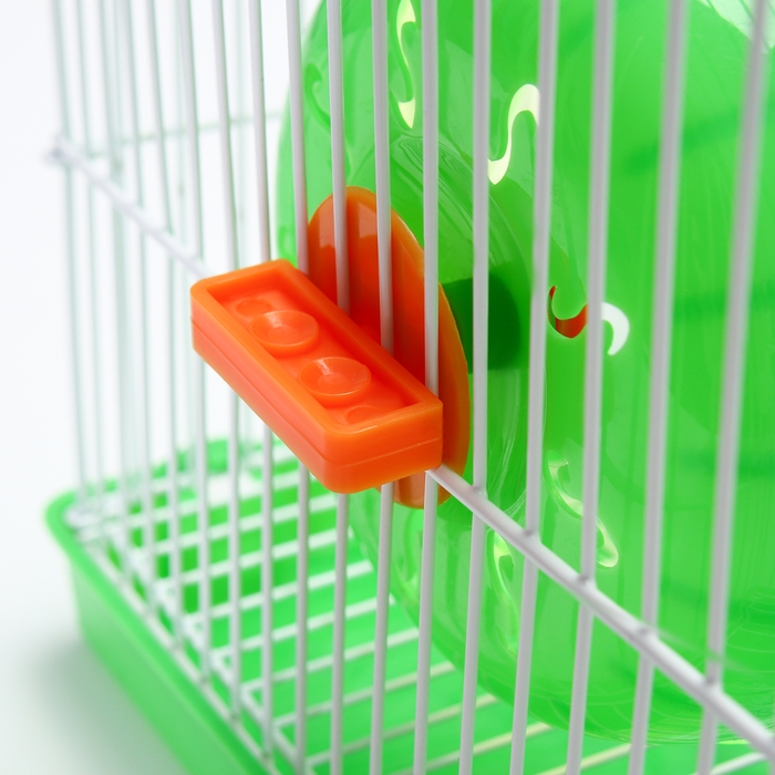 Клетка для грызунов укомплектованная RT-2c, 23 х 16,5 х 20 см, зеленая (фасовка 30 шт)