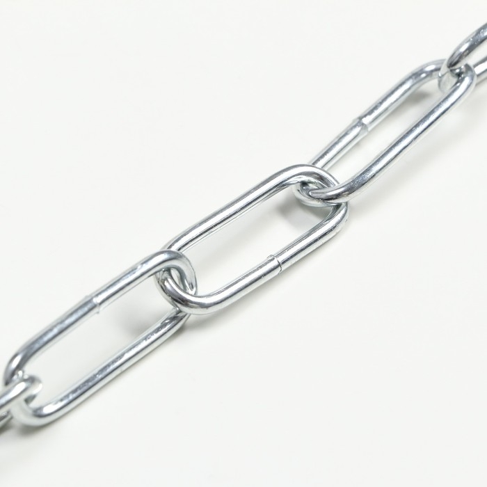 Цепь для привязи собак, сварные звенья, 1,8 м, калибр 35 мм, толщина проволки 3,2 мм