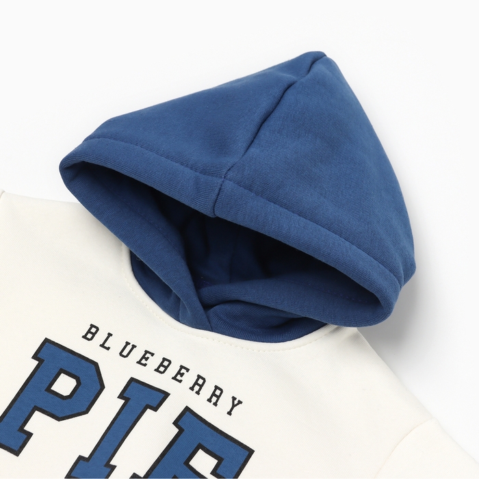 Толстовка Крошка Я Blueberry pie р. 62-68, молочный Толстовка Крошка Я Blueberry pie р. 62-68, молочный