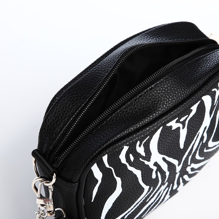 Сумка женская из искусственной кожи &laquo;Зебра&raquo;, 19х14х6 см.