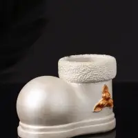 Подсвечник "Валенок" 10х7х6 см, перламутр