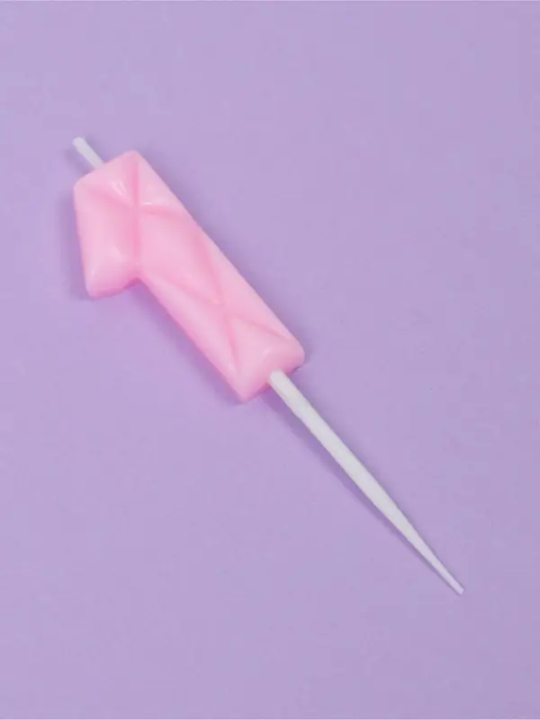 Свеча для торта &laquo;Цифра 1&raquo;, светло-розовая