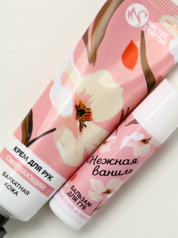 Набор Набор "Расцветай", крем для рук и бальзам для губ