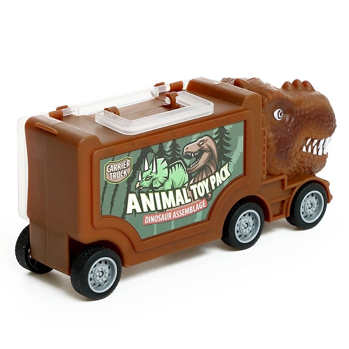 Игровой набор DINO, в комплекте 2 грузовика и динозавры Игровой набор DINO, в комплекте 2 грузовика и динозавры