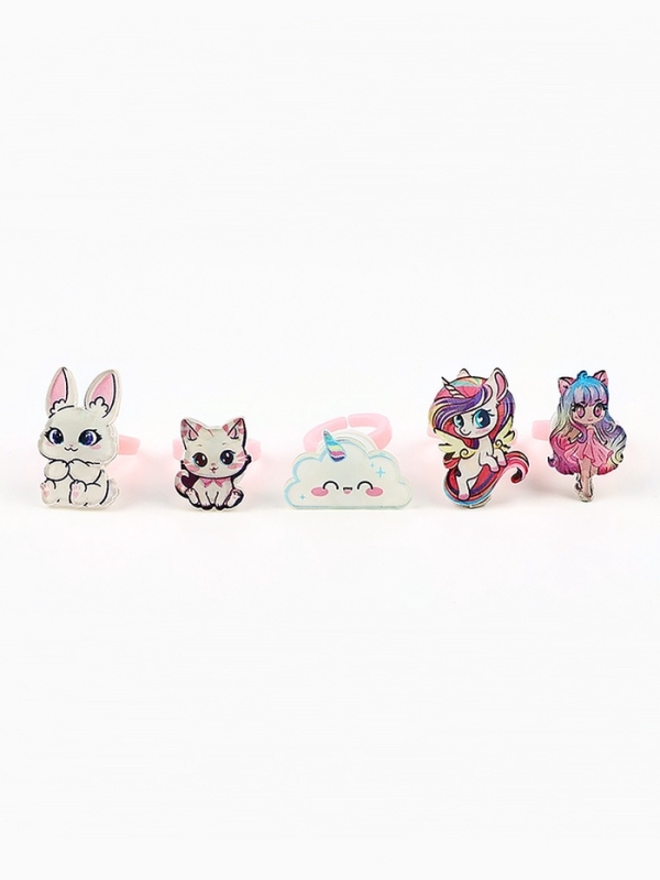 Кольцо крутящиеся детское Кольцо крутящиеся детское "Ты супер-звезда", МИКС