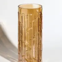 Ваза стекло настольная "Мэнди" 29х12 см, коричневый