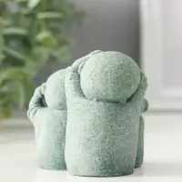 Сувенир песчаник "Статуя Дзидзо - не вижу, не слышу, не скажу" 5,8х7х7 см