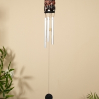 Музыка ветра "Совёнок" дерево, алюминий, 7х6х60 см, цв. чёрный