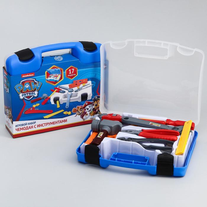 Набор строителя с инструментами игровой Набор строителя с инструментами игровой "Чемодан с инструментами", Paw Patrol
