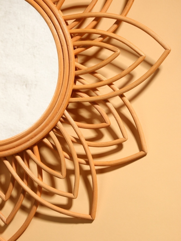 Зеркало настенное, 60х60х3 см, ротанг Зеркало настенное, 60х60х3 см, ротанг