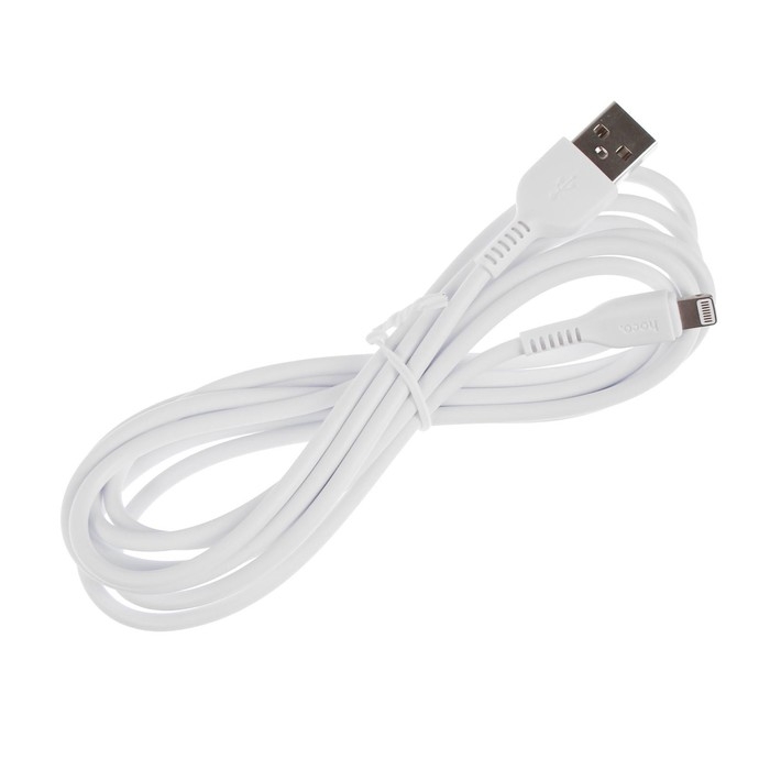 Кабель Hoco X20, Lightning - USB, 2 А, 2 м, PVC оплетка, белый Кабель Hoco X20, Lightning - USB, 2 А, 2 м, PVC оплетка, белый