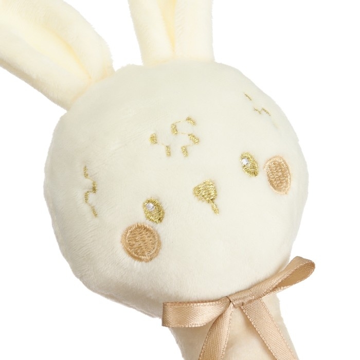 Игрушка - пищалка &laquo;Новогодний зайка&raquo;, цвет бежевый