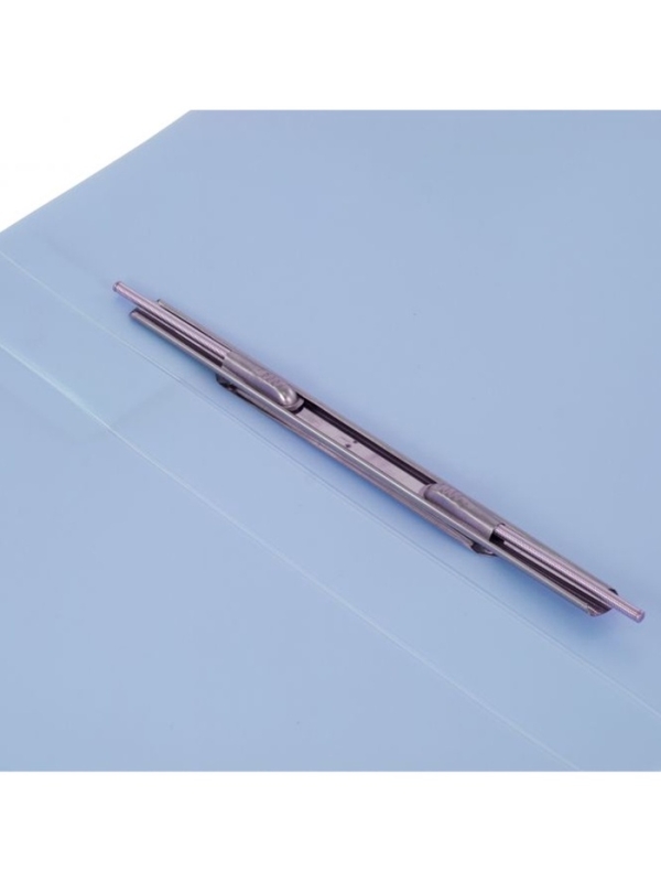 Папка с пружинным скоросшивателем А4, 700 мкм, 27 мм, Calligrata TOP Pastel, внутренний и торцевой карман, до 180 листов, небесный