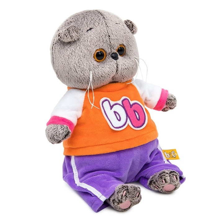 Мягкая игрушка "Басик BABY в костюмчике в стиле спорт-шик", 20 см BB-156