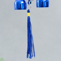 Музыка ветра металл "Ажурный круг" от сглаза 2 колокольчика 24 см