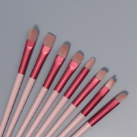 Кисти для макияжа, набор - 13 шт, 10 - 22 (&plusmn;1) см, цвет сиреневый