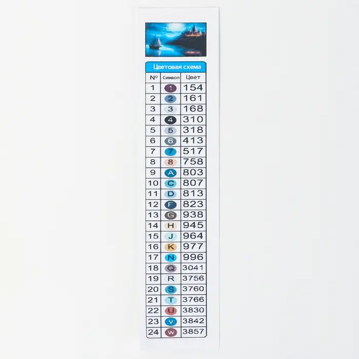 Алмазная вышивка полное заполнение "Сказочный замок", на раме, 40*50 см