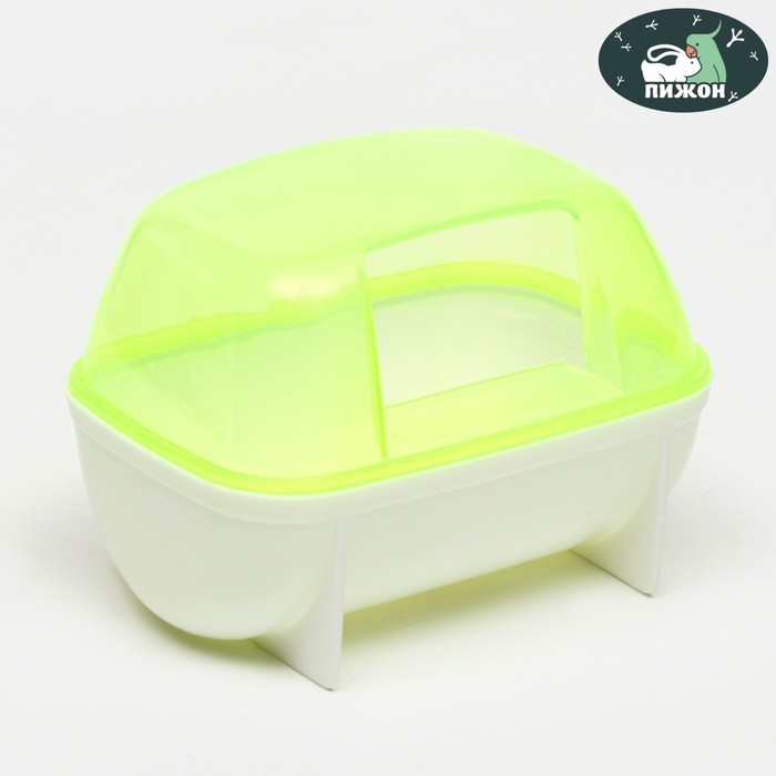Туалет-домик для грызунов малый, 10 х 7 х 6,8 см, жёлтый Туалет-домик для грызунов малый, 10 х 7 х 6,8 см, жёлтый