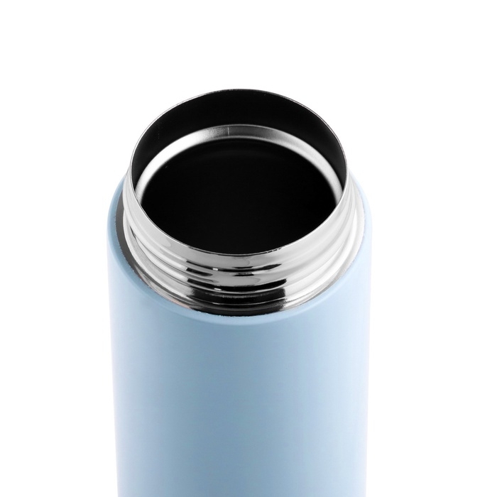 Термос, 400 мл, Simple "Мастер К", сохраняет тепло 8 ч,  20.5х6.3 см, голубой