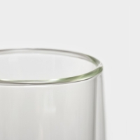 Стакан стеклянный с двойными стенками Magistro &laquo;Поль. Дуо&raquo;, 350 мл, 7,3&times;15 см