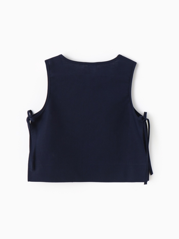 Блузка для девочки, MINAKU, тёмно-синяя, рост 164 см