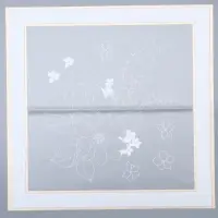 Пленка для цветов матовая, &laquo;Цветы с каймой&raquo;, 58&times;58 см, белый