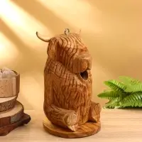Сувенир "Бычок" дерево Джампинис 13х12х26 см