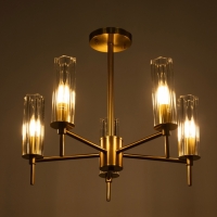 Люстра "Лондон" 5х40Вт Е27 бронза 51х51х41см