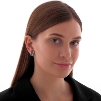 Клипсы «Грейс» шарики, цвет чернёное серебро Клипсы «Грейс» шарики, цвет чернёное серебро