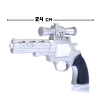 Пистолет «Револьвер», световые и звуковые эффекты, работает от батареек, цвета МИКС Пистолет «Револьвер», световые и звуковые эффекты, работает от батареек, цвета МИКС