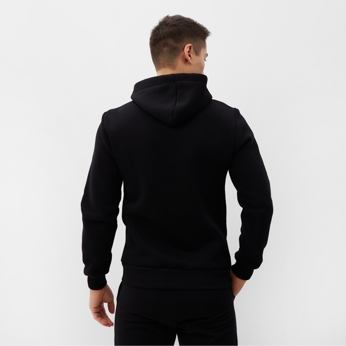 Толстовка мужская, цвет черный, р-р 52
