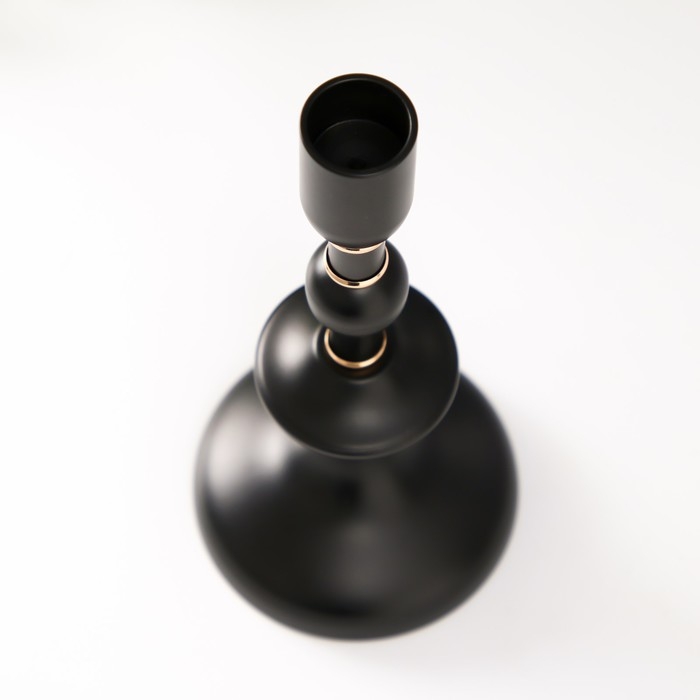 Подсвечник металл на 1 свечу d=2 см "Ирада" 9х9х19,5 см