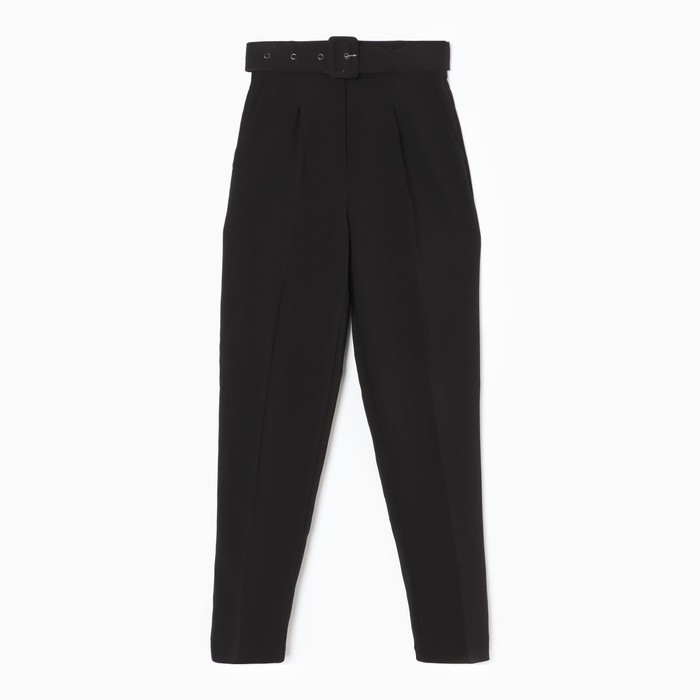 Брюки женские, цвет чёрный, размер L (46)