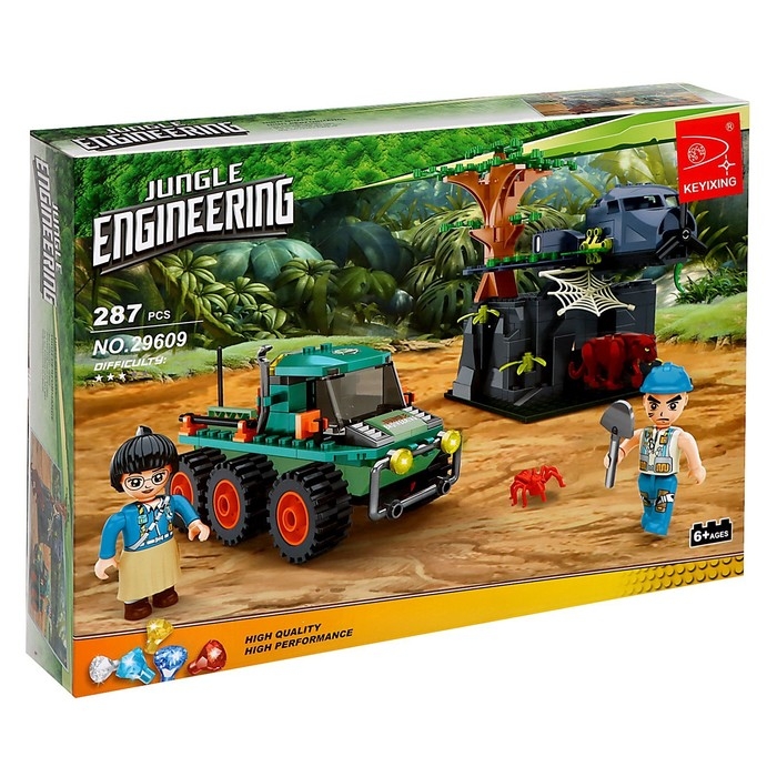 Конструктор &laquo;Джунгли. Пещера под обломками&raquo;, 287 деталей