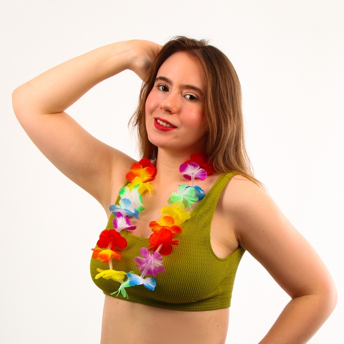 Гавайское ожерелье световое «Охана», 3 режима подсветки Гавайское ожерелье световое «Охана», 3 режима подсветки