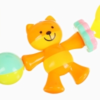 Растяжка на коляску/кроватку &laquo;Слоник&raquo;, 3 игрушки с погремушками, цвет МИКС, Крошка Я