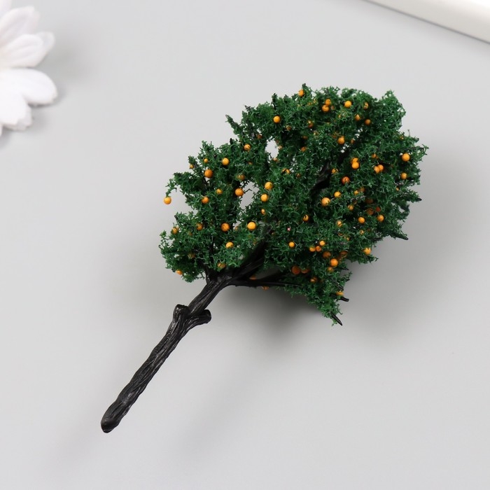 Искусственное растение для творчества пластик "Персиковое дерево" 12 см