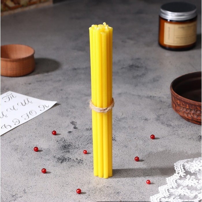 Набор свечей церковных Набор свечей церковных "Спаситель" для домашней молитвы, парафин, 12 шт