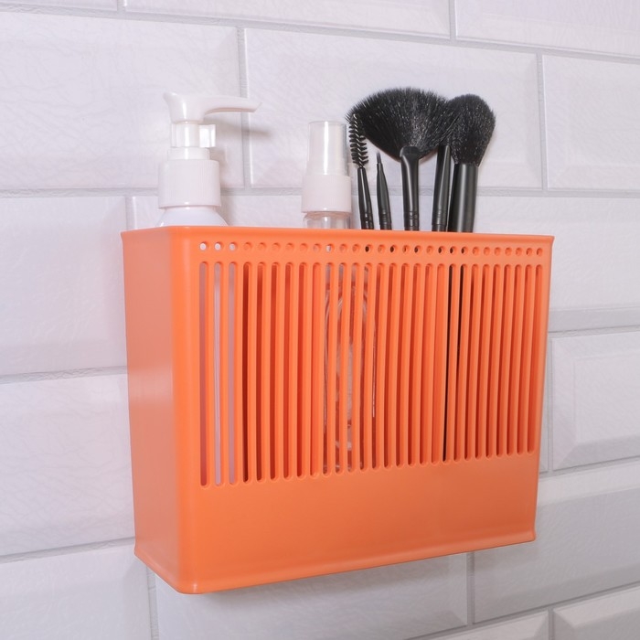 Органайзер для хранения «Classic», навесной, 3 секции, с клеевой основой, 18,5 × 14,3 × 7,5 см, цвет МИКС Органайзер для хранения «Classic», навесной, 3 секции, с клеевой основой, 18,5 × 14,3 × 7,5 см, цвет МИКС