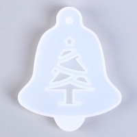 Форма силиконовая универсальная, подвеска &laquo;Колокольчик с ёлочкой&raquo;