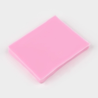 Молд для заливки Доляна &laquo;Листики&raquo;, 10 ячеек, силикон, 9&times;7.2 см, розовый