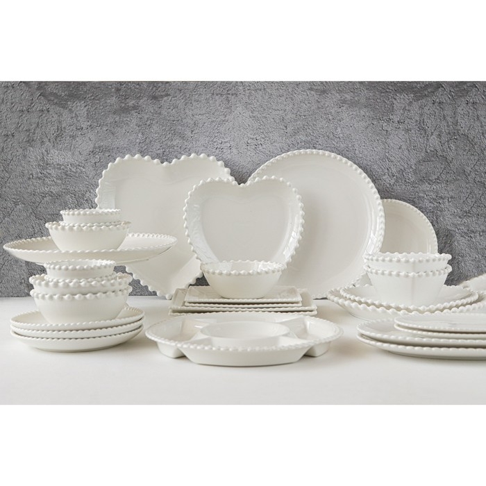 Соусник фарфоровый Magistro &laquo;Сердце&raquo;, 260 мл, d=11,5, цвет белый