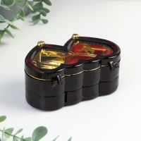 Шкатулка музыкальная "2 сердца" 11,5х7 см